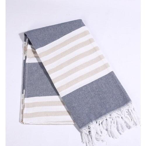 Turkish Tassel Bath Towel Soft Striped Adult Beach Towels for Spa Hammam Travel Camping Shawl Tassel Tapestry Scarves 100x180cm