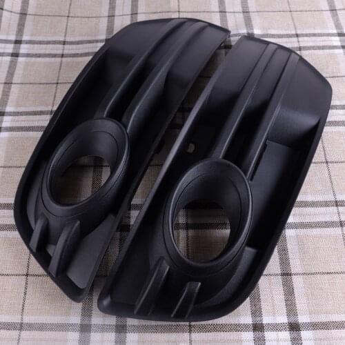 Plastic Black Car Front Bumper Vent Grill Fog Light Grille Cover 8R0 807 681 A/8R0 807 682 A Fit For AUDI Q5 2009 2010 2011 2012