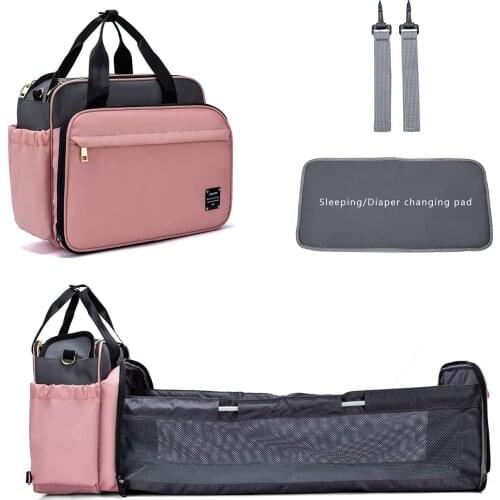 Large Capacity Diaper Bag With USB Interface Mommy Maternity Diaper Bag Solid Zipper Waterproof Diaper Bag Backpack For Stroller