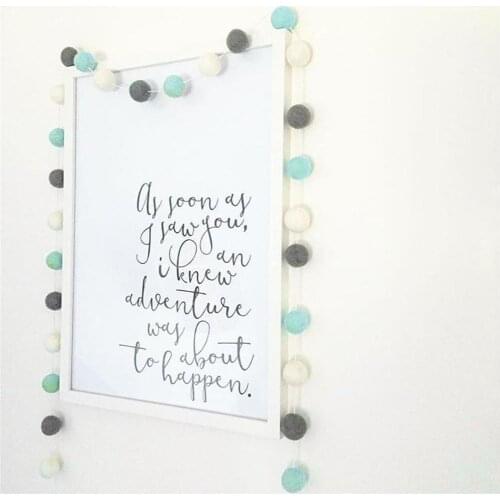 30pcs DIY Wool Felt Balls Handmade Kids Baby Girl Bedroom Hanging Nursery Wall Decor Ornaments Fur Ball Garland Party