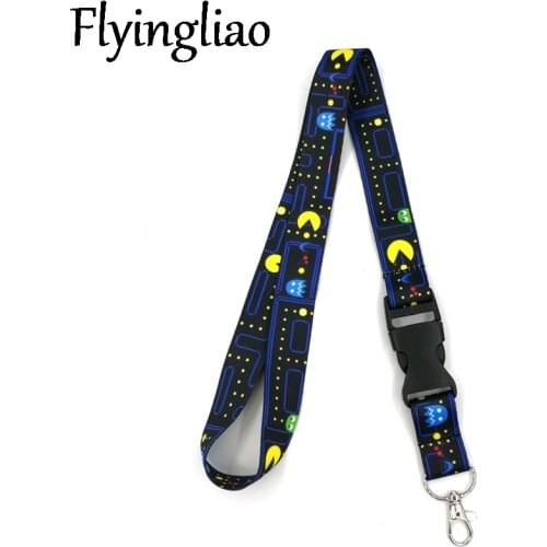 Cartoon Game Anime Lanyard Badge Holder ID Card Lanyards Mobile Phone Rope Key Lanyard Neck Straps Keychain Key Ring