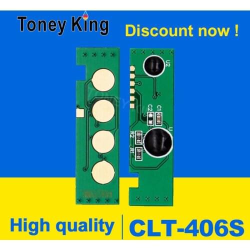Toney King CLT-406S Black Toner Chip for Samsung CLP 360 365 C410W C460W C460FW CLX 3305 clx-3305fw Printer Cartridge Chips