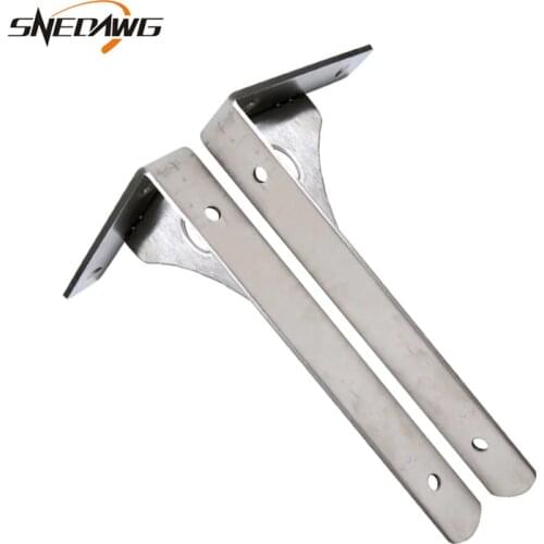 2pcs 6/8/10/12/14/16inch Triangular Bracket Stainless Steel Triangle Bracket Support Bench DIY Bookshelf Bracket for Table