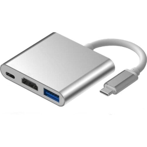 USB Type-C to HDMI USB3.0+PD Charge Hub Type C video data Adapter USB-C Converter for Apple Air Pro Dell XPS 12/13