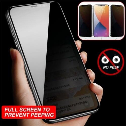 99D Privacy Tempered Glass For iPhone 12 Mini 11 Pro XS Max X XR Anti Spy Screen Protector For i 6S 7 8 Plus SE2 Protective Film