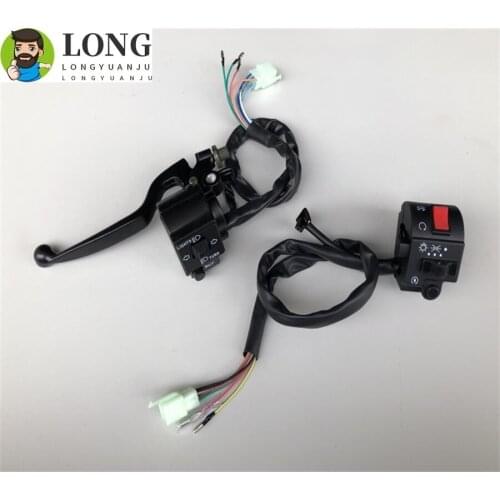 1 pair 22mm Motorcycle Left Right Handle Bar Switches Fog Light Horn Turn Signal Electric Start Handlebar Controller Switch