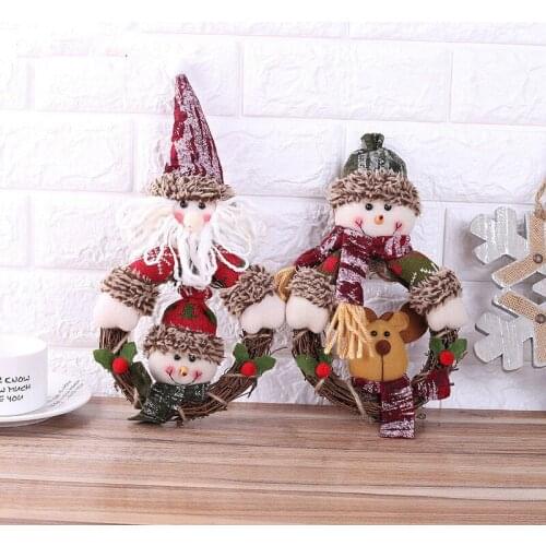 2pcs DIY Hanging Wreath Rattan/Bamboo/Metal Wreath iron Ring Hoop Door Hanging Craft Party Decorations Easter Wedding Wreaths