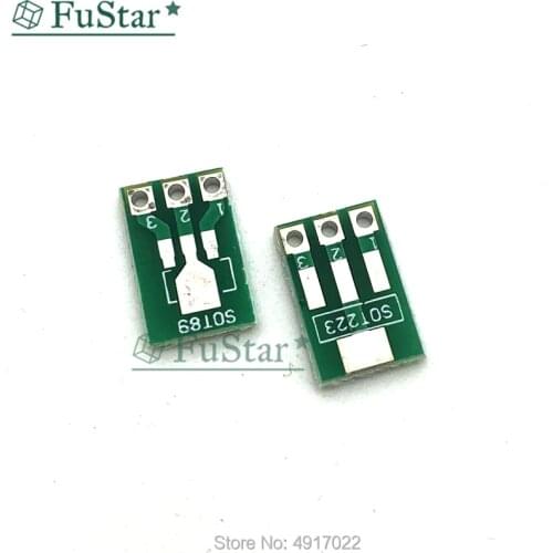20pcs SOT89 To DIP SOT223 To DIP IC Adapter PCB Board Converter Plate Double Sides 1.5mm 2.3mm to 2.54mm Pin Pitch Pinboard