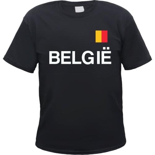 2019 Fashion Solid Color Men Tshirt Belgium Flag Mens T-Shirt Belgique Belgium Casual Tee