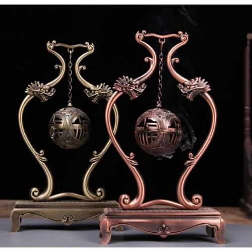 2021 New Style Hanging Censer Back Flow Incense Burner Aroma Ornaments Stick Incense Box Coil Incense Aroma Ball Home Decor