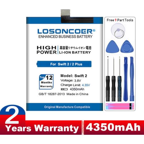 LOSONCOER 4350mAh Swift 2 Battery for Wileyfox Swift 2 /2 Plus SWB0116 Battery