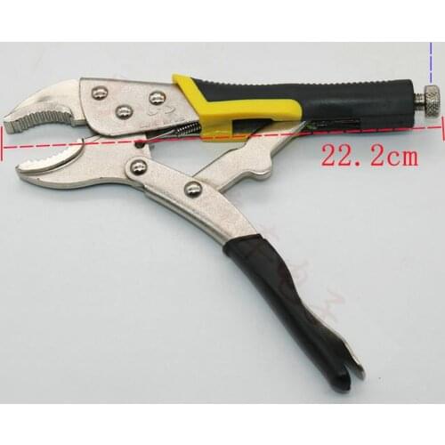 Non-slip Steel Vigorously Flat Pliers Hand Tools With Handle and Round Clamp Mouth Fast Fixing Clamp Locksmith Tool