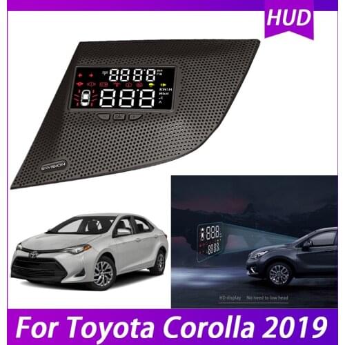 Auto electronic HUD Head Up Display For Toyota Corolla 2019 OBD head-up display avensis auris Car Digital car speedometer