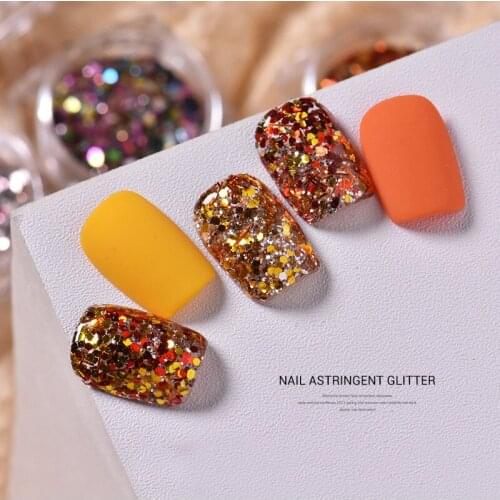 Super Shinning Mixed Shape Nail Sequins Powder UV Gel Polish Flakes Decoration Palliettes Spangles Manicures Art Dust Pigment