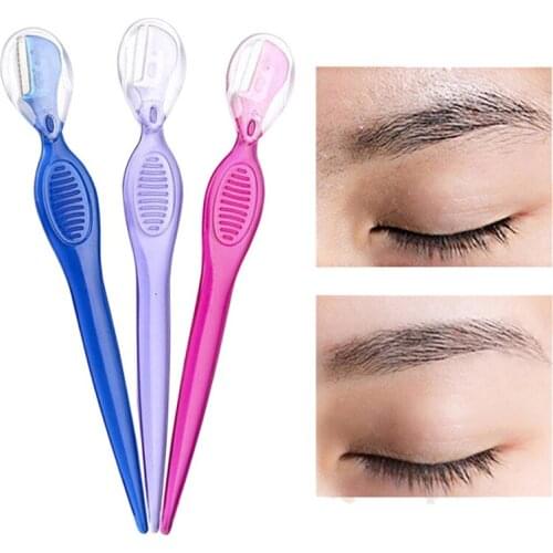 4pcs Women Razor Eyebrow Trimmer Eye Brow Shaping Blades Shaver Brow Knife Facial Razor Face Hair Remover Cosmetic Makeup Tools