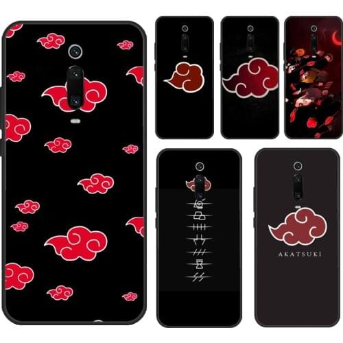 Naruto Akatsuki Cloud Case For POCO X3 F2 Pro F1 Cover For Xiaomi Mi 10 Ultra Note 10 Lite A3 9 9T Pro Coque
