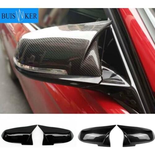For BMW 1 2 3 4 X Series Rear View Side Mirror Cover F20 F21 F22 F23 F30 F32 F36 X1 E84 F87 M2 Carbon fiber pattern Accessories