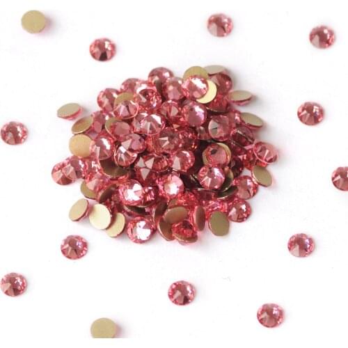 CTPA3bI Light Rose Fat Trilliant Sew On Stones Glitter Flatback Glass Crystsal Rhinestones Strass For Garment Decoration