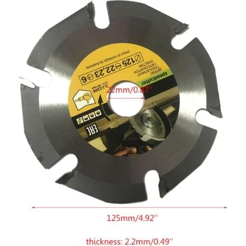 125mm 6T Circular Saw Blade Multitool Grinder Saw Disc Carbide Wood Cutting Disc Carving Blades For Angle Grinders