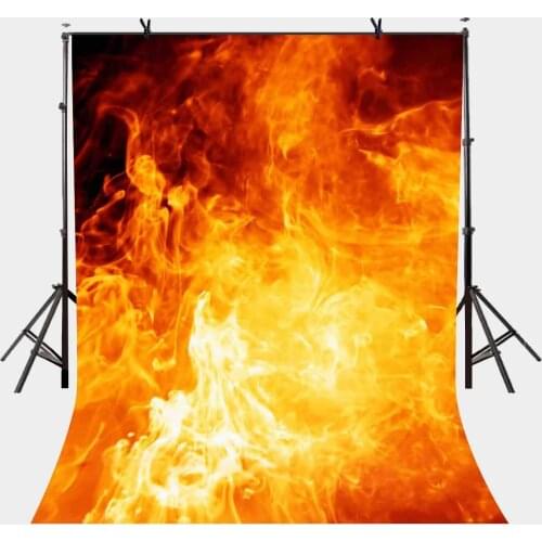 5x7ft Raging Fire Backdrop Raging Fire Personality Theme Photography Background and Flame Theme Party Background Props