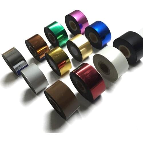 Hot Foil Stamping Paper 4CM 120meter/Rolls Gold Silver Craft Paper 12colors branding iron hot Heat press machine jewelry