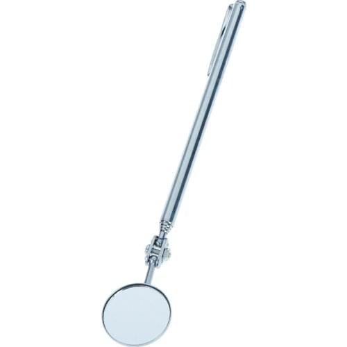 Hot Retractable Flexible Telescopic Inspection Round Mirror With Pocket Clip Tool Parts Wholesale