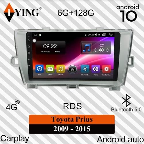 IYING Wireless Carplay For Toyota Prius XW30 2009-2015 Car Radio Multimedia Video Player Navigation GPS Wireless Android Auto