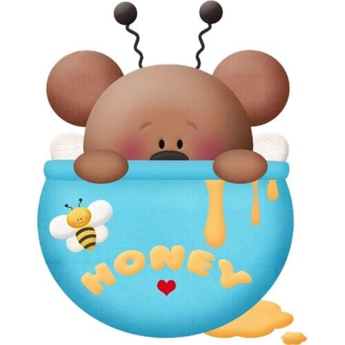 Bee Jar Bear Metal Cutting Dies Animal Doll For DIY Craft Scrapbooking Cards Decorative