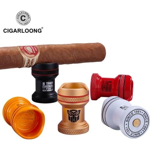 Metal Mini Cigar Holder 2 Tube Table Cigar Rack Cigarette Holder Portable Cigar Ashtray 5 Colors Available Cigar Rest
