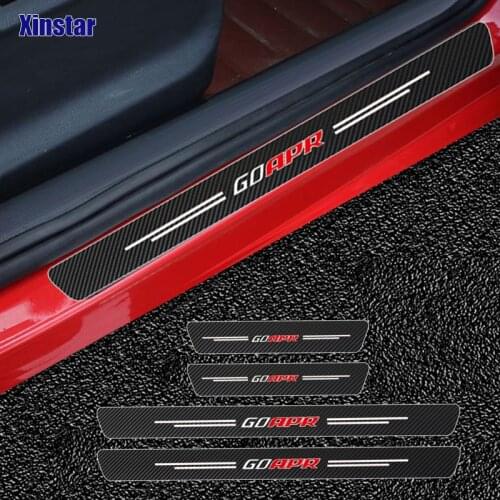 4pcs Apr Carbon Fiber Sticker For Volkswagen VW Golf 6 7 MK3 MK4 MK5 MK6 MK7 TDI R20 R32 GTI Polo CC Audi TT A4 B6 B7 B8 A6 A7