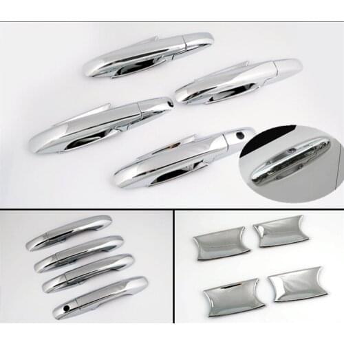 For Honda City 2009 2010 2011 2012 2013 2014 New Chrome Car Door Handle Cup Bowl Cover Trim Free Shipping auto accessories