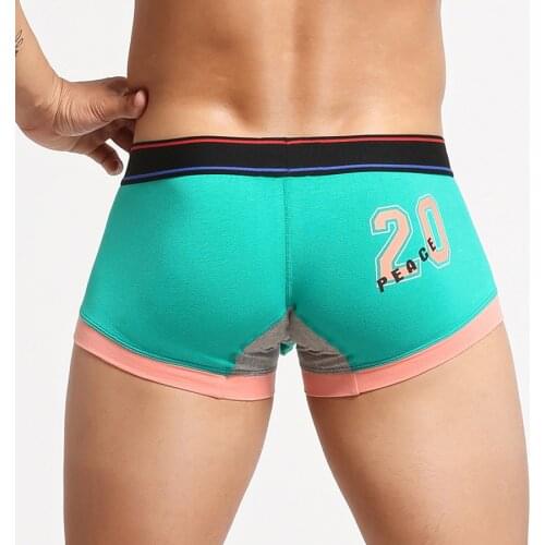 NEW Mens Underwear Cotton U Bag Boxer Shorts Intimates Pyjama Comfortable Male Home Casual Trunk Underpants