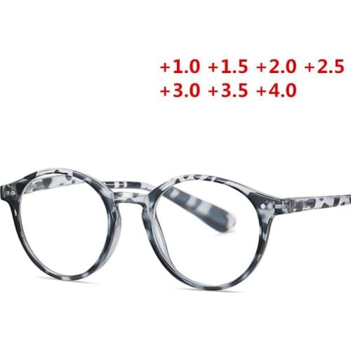 NYWOOH Anti Blue Light Reading Glasses Men Women Vintage Round Computer Eyeglasses Prescription Presbyopia Eyewear Diopter