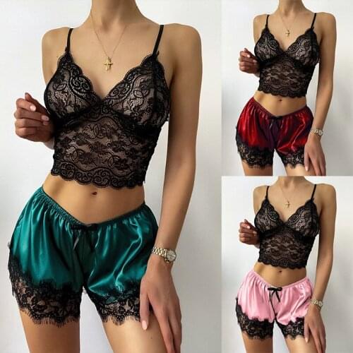 Sexy Lingerie Erotic Underwear Plus Size Sling Sleepwear Mesh Frill Trim Lace Lingerie Set Top Lace Invisible Bra Set For Women