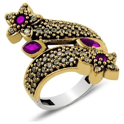 Silverlina Silver Authentic Zircon Stone Ring