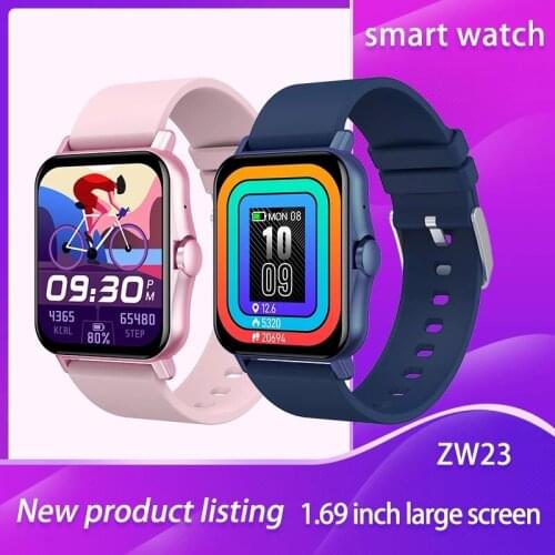 ZW23 New Smart watch Men Smartwatch Women Bluetooth Call Watch Waterproof Fitness Tracker Music Control Body Temperature Measure