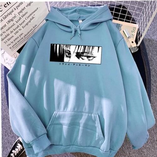 Attack on Giant Anime Girl Hoodie Streetwear Fashion Harajuku Korean Sweatshirt Cartoon Trend Print Couple Winter Hoodie