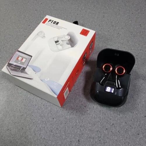 TWS Wireless Bluetooth-compatible Earphone PT08 Noise Canceling LED Display Music Sport Game Stereo Earphone With Mic Waterproof