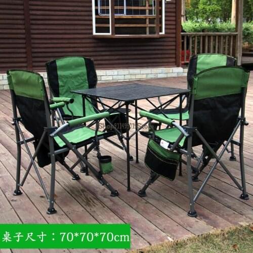 Outdoor Equipment Portable Outdoor Table And Chair Camping Beach Car Table And Chair Leisure Furniture Aluminum Alloy Table And