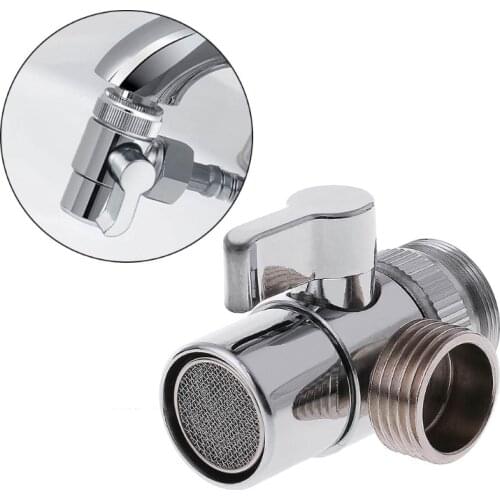 Bathroom Kitchen Brass Sink Valve Diverter Faucet Splitter to Hose Adapter M22 X M24