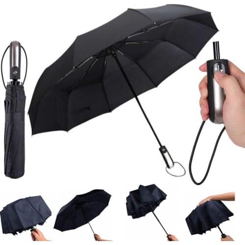 Wind Resistant Folding Automatic Umbrella Rain Women Auto Luxury Big Windproof Umbrellas Rain For Men kids children 10K