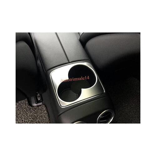 ABS Interior Rear Water Cup Cover Trim For Mercedes Benz E-Class W213 2016 2017