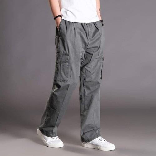 High Quality Casual Pants Men Military Tactical Joggers Camouflage Cargo Pants Multi-pocket Fashions Black Army Trousers#F3