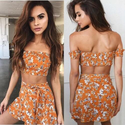 Leosoxs 2021 Summer Womens Fashion Sexy Print Slash Neck Off Shoulder Short Sleeve Slim Bow Package Hip Folds Mini Dress Ladies