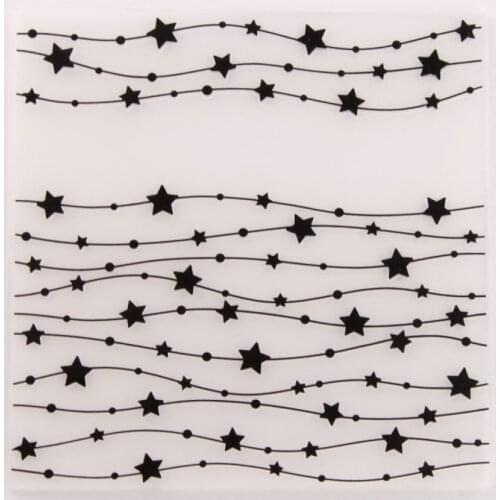 Star Frame DIY Plastic Embossing Folders for DIY Scrapbooking Paper Craft/Card Making Decoration Supplies