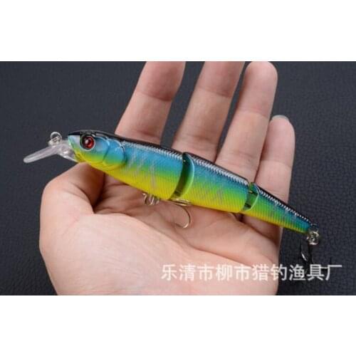 1Pcs 3 Jointed Minnow Fish Bait 12.5cm 16.2g Swimbait Section Sinking Lure Wobbler Fishing Tackle
