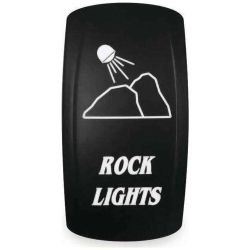 12-24V Car ROCK LIGHTS 12V 20A Toggle Rocker Switch Blue LED Light 5Pin ON OFF