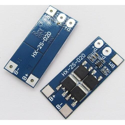 2S 10A 7.4V 18650 lithium battery protection board 8.4V balanced function/overcharged protection