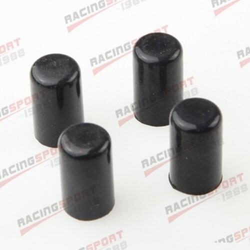 4PCS 28mm Silicone Blanking Cap Intake Vacuum Hose End Bung Plug Caps Black/BLUE