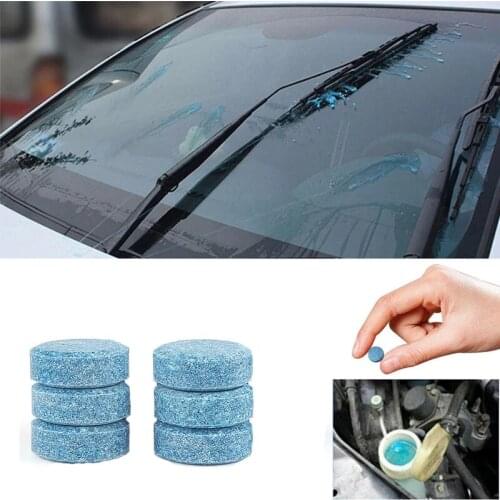 6Pcs Car windshield Solid Cleaner Effervescent Tablets Auto Accessories for Jaguar XF XJ XJS XK S-TYPE X-TYPE XJ8 XJL XJ6 XKR XK